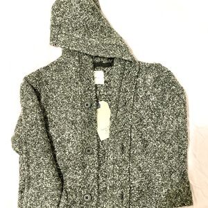 Zara KnitWear Hooded Cardigan Jacket